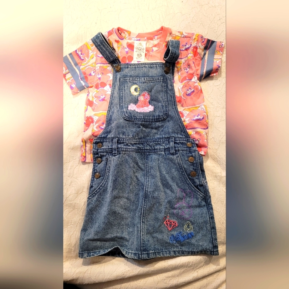 Disney Turning Red Denim Skirtall with T-Shirt